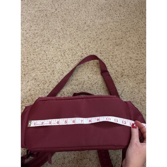 Travel Adventure Explore Backpack Tote Maroon Multiple Pockets Large - Picture 11 of 13